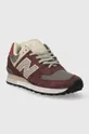 New Balance sneakersy OU576PTY Made in UK bordowy