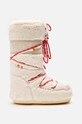 Moon Boot śniegowce Icon Faux Fur tekstylny beżowy 14089900.001