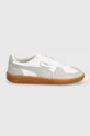 Kožené sneakers boty Puma Palermo 396464 šedá AW24