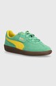 Σουέτ αθλητικά παπούτσια Puma Palermo Cobalt Glaze λείο δέρμα πράσινο 396463