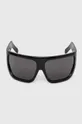 czarny Rick Owens okulary przeciwsłoneczne Occhiali Da Sole Sunglasses Shiny Davis Unisex