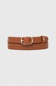 Tommy Hilfiger pasek skórzany brązowy AW0AW14938