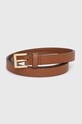 Шкіряний ремінь Lauren Ralph Lauren коричневий 412912036