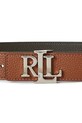 Αξεσουάρ Αναστρέψιμη δερμάτινη ζώνη Lauren Ralph Lauren 412912039 καφέ