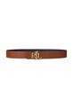 Lauren Ralph Lauren cintura in pelle bilaterale 412912040 blu navy AA00
