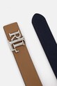 Lauren Ralph Lauren curea de piele cu doua fete 412912040 bleumarin SS26