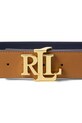 Akcesoria Lauren Ralph Lauren pasek dwustronny damski skórzany 412912041 brązowy