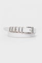 Kožený pásek Patrizia Pepe bílá 8W0015.L048