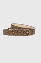 Ζώνη Guess απομίμηση λείου δέρματος μπεζ BW7859.P3420