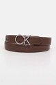 Шкіряний ремінь Calvin Klein коричневий K60K610157
