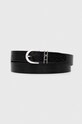 Calvin Klein pasek skórzany czarny K60K611297