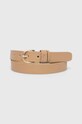 Δερμάτινη ζώνη Tommy Hilfiger μπεζ AW0AW15379