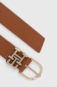 Tommy Hilfiger pasek skórzany AW0AW15388 brązowy AW23