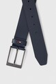 Шкіряний ремінь Tommy Hilfiger AM0AM11232 темно-синій AW23