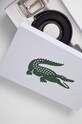 Кожен колан с отделящи се катарами Lacoste RC4060 черен AW23