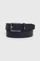 Tommy Hilfiger pasek skórzany Planet friendly granatowy AM0AM11766
