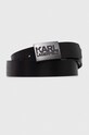 Karl Lagerfeld pasek skórzany czarny 534437.815300