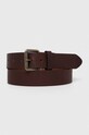 Δερμάτινη ζώνη Barbour καφέ MAC0111