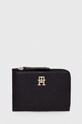 Peněženka Tommy Hilfiger imitace kůže černá AW0AW14889