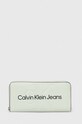 Calvin Klein Jeans portfel imitacja skóry licowej zielony K60K607634