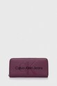 Calvin Klein Jeans portfel imitacja skóry licowej fioletowy K60K607634