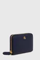 Шкіряний гаманець Lauren Ralph Lauren темно-синій