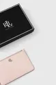 ružová Kožená peňaženka Lauren Ralph Lauren