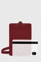 Pinko carcasa din piele burgundia 101756.A0F1