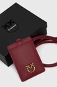Accesorii Pinko carcasa din piele 101756.A0F1 burgundia