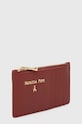 Patrizia Pepe portfel skórzany CQ9105.L001 bordowy SS25