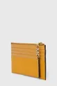 Δερμάτινο πορτοφόλι MICHAEL Michael Kors κίτρινο