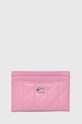 Coach etui na karty skórzane Essential Card Case etui na karty różowy CM434
