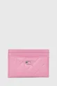 ροζ Δερμάτινη θήκη για κάρτες Coach Essential Card Case Γυναικεία
