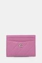 Kožni etui za kartice Coach Essential Card Case roza CM434
