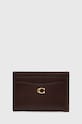 Кожен калъф за карти Coach Essential Card Case калъф за карти кафяв CM435