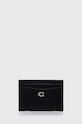 Кожен калъф за карти Coach Essential Card Case калъф за карти черен CM435