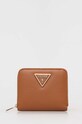 Портмоне Guess MERIDIAN изкуствена кожа кафяв SWBG87.78370