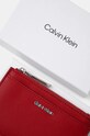 Pouzdro na karty Calvin Klein červená K60K611095