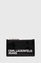 Πορτοφόλι Karl Lagerfeld Jeans απομίμηση λείου δέρματος μαύρο 236J3205