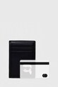 Θήκη για κάρτες Karl Lagerfeld μαύρο 236W3228
