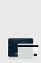 σκούρο μπλε Δερμάτινη θήκη για κάρτες MICHAEL Michael Kors