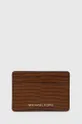 коричневий Шкіряний чохол на банківські карти MICHAEL Michael Kors Жіночий