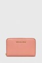 MICHAEL Michael Kors bőr pénztárca sima rózsaszín 34H9GJ6D0L