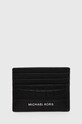 Michael Kors etui na karty skórzane etui na karty czarny 39F3MHDD2E