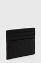 Usnjen etui za kartice Michael Kors 39F3MHDD2E črna AW23