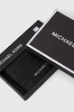 Akcesoria Michael Kors etui na karty skórzane 39F3MHDD2E czarny