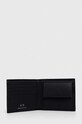 Accesorii Armani Exchange portofel de piele 958098.3F892 negru