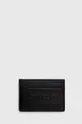 Кожаный футляр для кредитных карт с брелоком HUGO чёрный