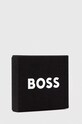 BOSS portfel skórzany zielony 50499248