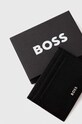 Αξεσουάρ Δερμάτινη θήκη για κάρτες BOSS 50499267 μαύρο